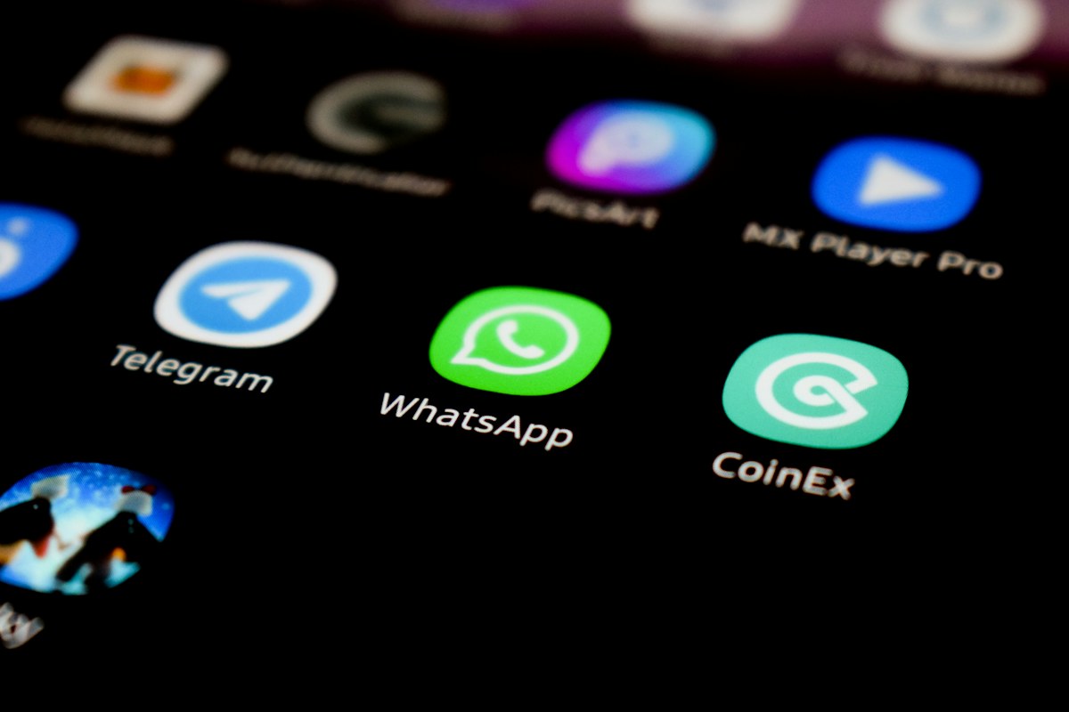 WhatsApp messaging app on a smartphone screen